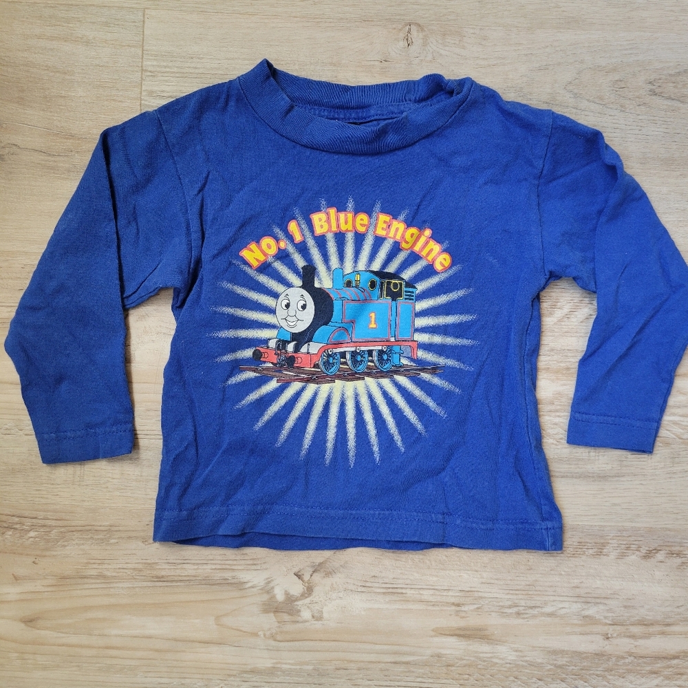 S O L DY2K Blue Thomas the Tank Engine Kids Shirt 2t